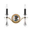 Tempest 2 Light Crystal LED Wall Sconce-1693402772