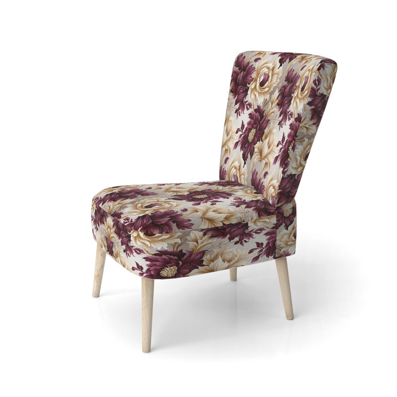 Royal Victorian Flourish Victorian Motif - Chaise d'appoint rembourrée de style campagnard, chaise d'appoint rustique