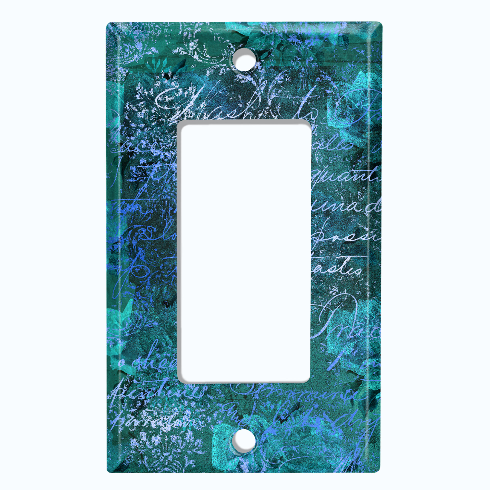 WorldAcc Letter Writing 1-Gang Rocker Wall Plate | Wayfair