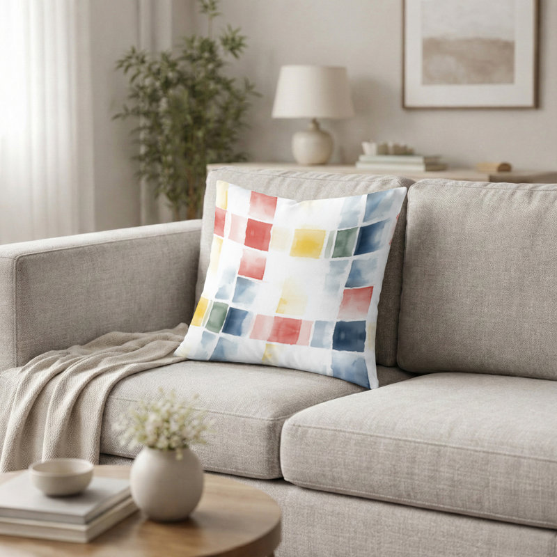 Coussin French French, H 20 po x l 20 po