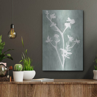 «Field Notes 2» par Bronwyn Baker, art mural en métal, 12 po x 16 po