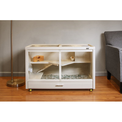 Cage à lapin résistante à l'humidité avec rampe Gregof ECOFLEX®