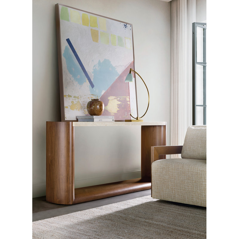Eleana 74'' W Marble Console Table