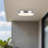 Bailey 9-in Brushed Nickel dimmable LED Outdoor Ceiling Light-124874905-124874906