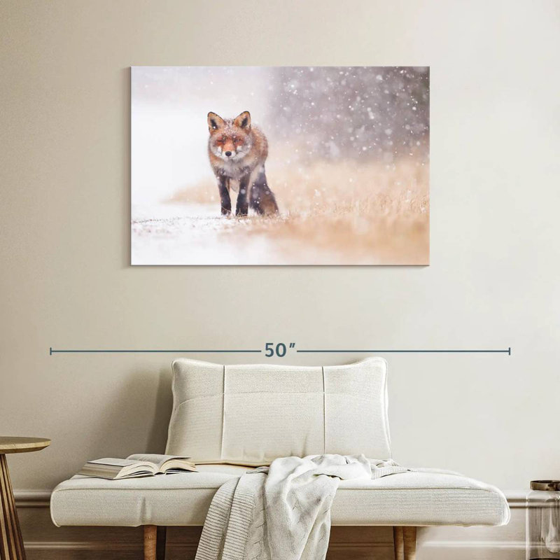Brampt Fox In Snowstorm