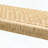 Backless Acacia Wood Bench with Faux Rattan Seat