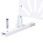 Écran d'intimité en métal pour terrasse, jardin - 76 po x 48 po blanc H 76 po l l 48 po Utilisation polyvalente