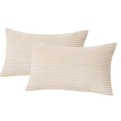 Coussin décoratif en velours croisé en mélange de coton