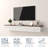 Farmhouse Floating TV Stand Wall Mounted Media Console with 3 Drop-Down Doors, 63" Walnut Top Wall Shelf for TVs up to 70"-1691824790-1679363970
