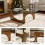Table d'appoint triangulaire abstraite en verre trempé pour salon-781459163