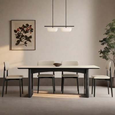 Table et chaises de salle à manger haut de gamme de style rétro