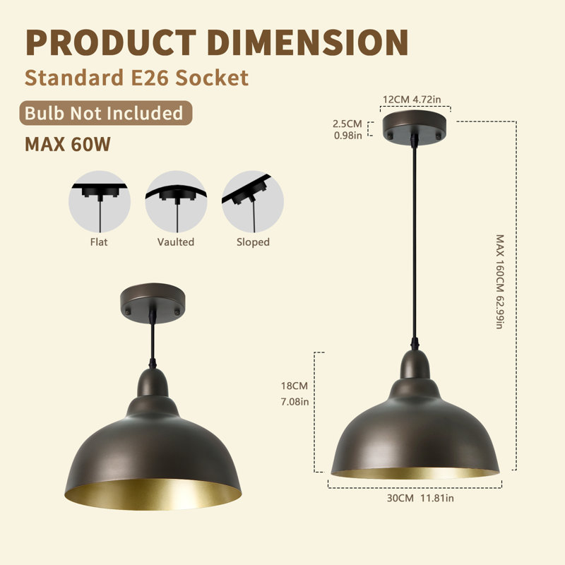 Luminaire suspendu, Noir mat, Noir, noir, noir, noir