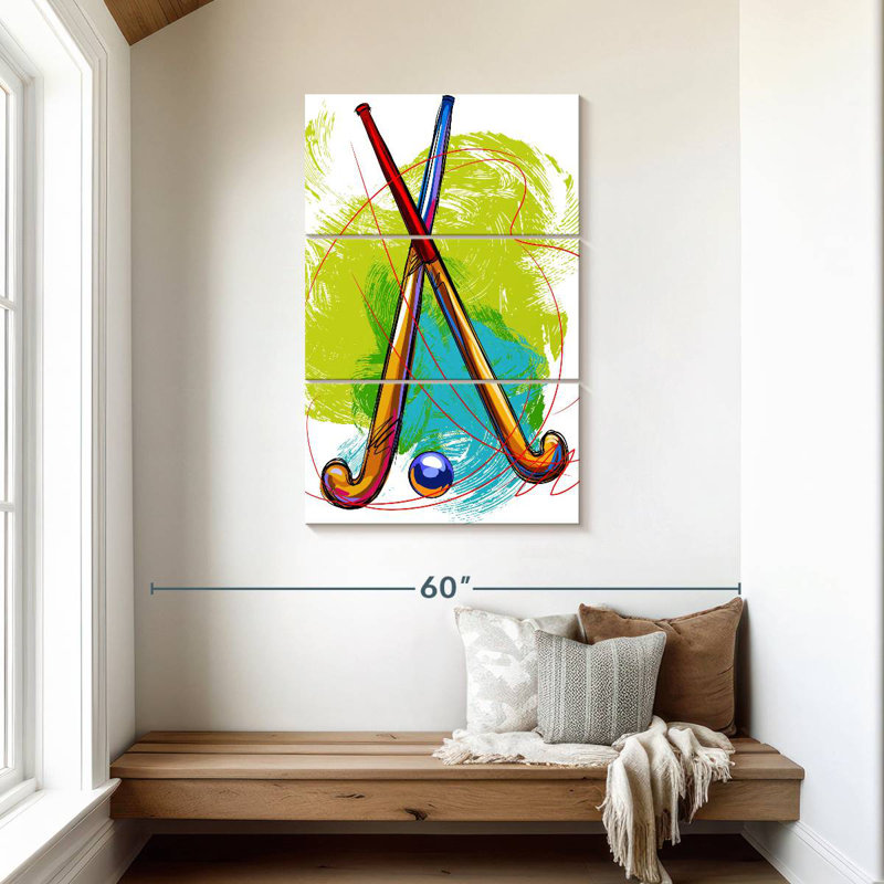 Scribble de hockey sur gazon Sireci, H 45 po x l 28 po