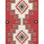 Tuscany Wool Oriental Area Rug in Rust