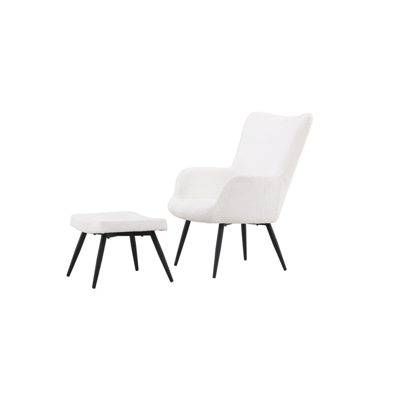 Shoop Upholstered Armchair with Footstool