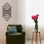 Accessoire mural décoratif en métal, noir, 11,8 po x 23,6 po | Fabrication 100% métal, épaisseur: 0,05 pouce | Décoration élégante et élégante, parfaite pour les salons et les bureaux, design durable et moderne