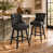 Black Faux Leather selected