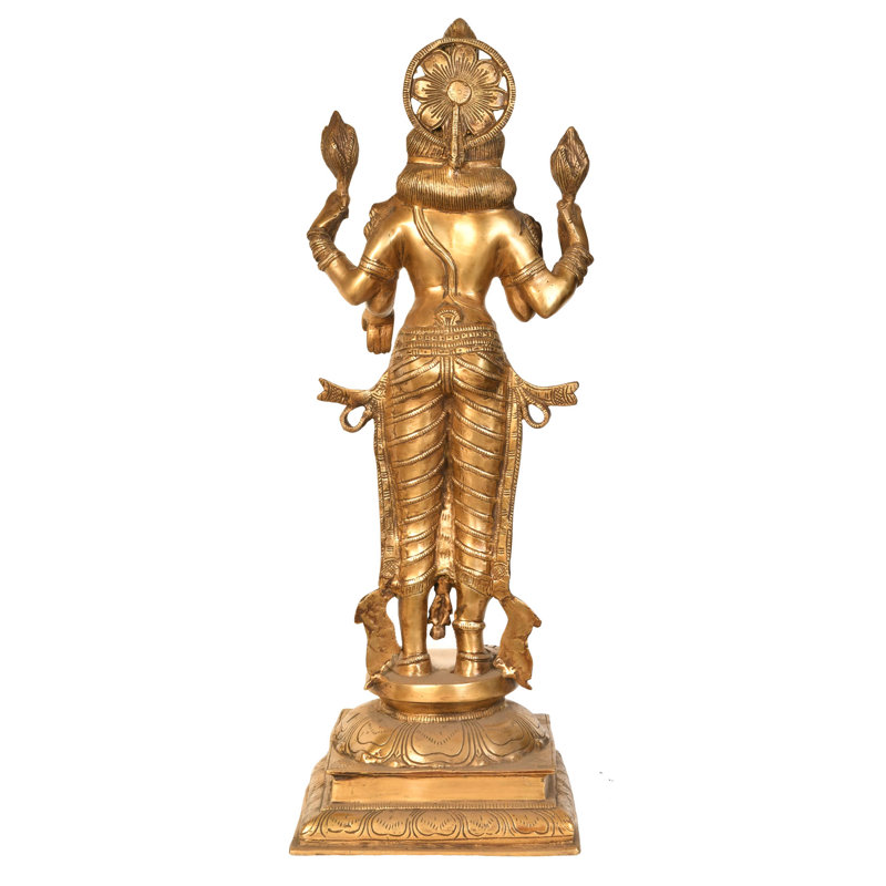 Statue de Lakshmi avec la couronne Haloed