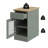 Korbin Modern Decorative 1 Door End Table with Drawer-1615143657