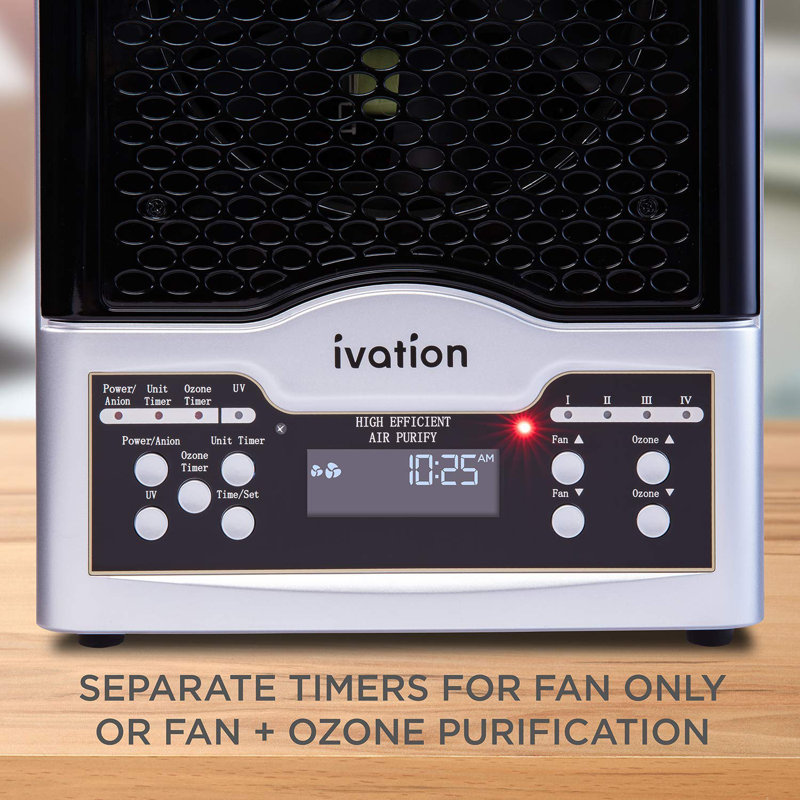Ivation Console Air Purifier for 3700 Cubic Feet with Yes