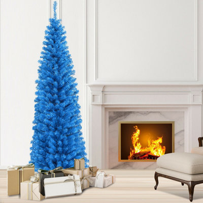 Arbre de Noël artificiel bleu 6 pi