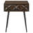 Gibson Coffee Brown 1-Drawer Rectangular Side Table