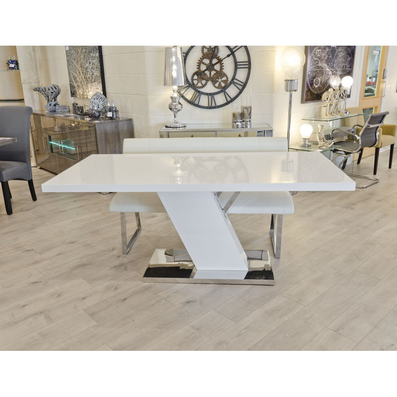 Kaela 6 - Person Dining Set, Cream