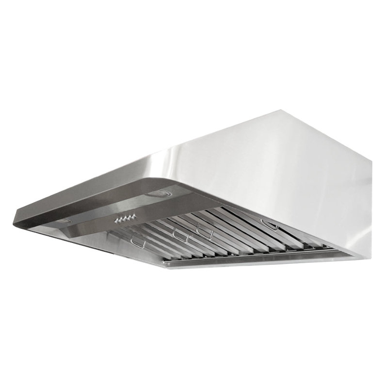 Hotte sous un meuble à conduit 35,75 "650 CFM KOBE en acier inoxydable