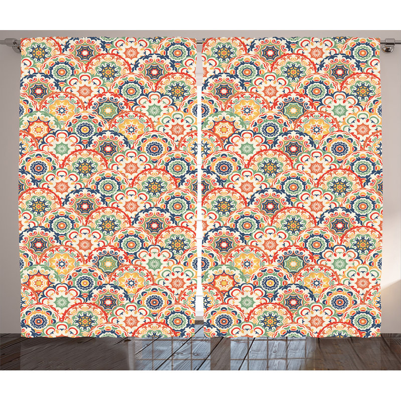Semi Sheer Curtain Pair, 54" W x 108" L