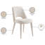 Chaise rembourrée en tissu beige Cici-2082409538-2082409549