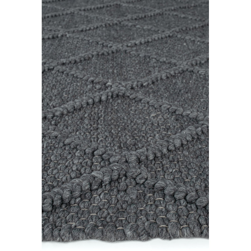 Rhayna Hand Woven Indoor / Outdoor Area Rug, Rectangle 4'3" x 6'2"
