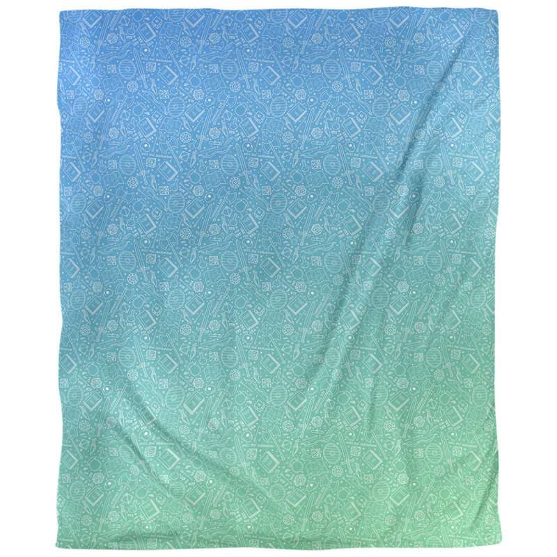Housse de couette Katelyn Elizabeth, Housse de couette pour grand lit, Vert mer / bleu, Microfibre