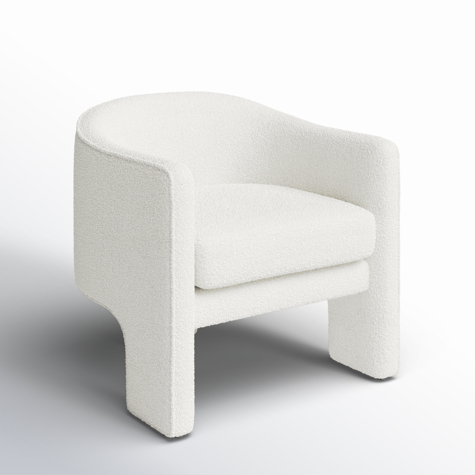 Upland Armchair, Ivory Boucle