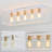 Ciarrai 5-Light Flush Mount Rectangular Ceiling Vintage Farmhouse Style-600121367