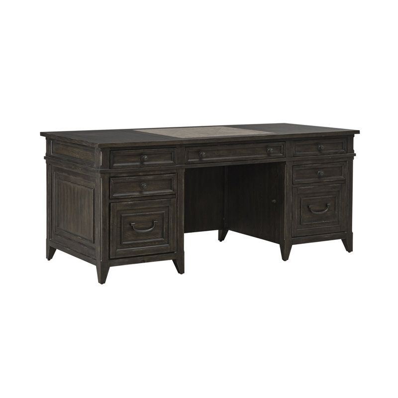  Trelawny Executive Desk - Saddle Brown