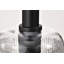  Alonsa - Pendant - Matte Black Finish - Clear Ribbed Glass-2117410897