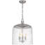 Bernan 3-Light Brushed Nickel Pendant Light-98691640