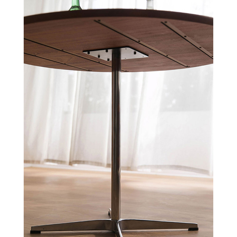 George Oliver Brown Round Solid Wood Dining Table - Wayfair Canada
