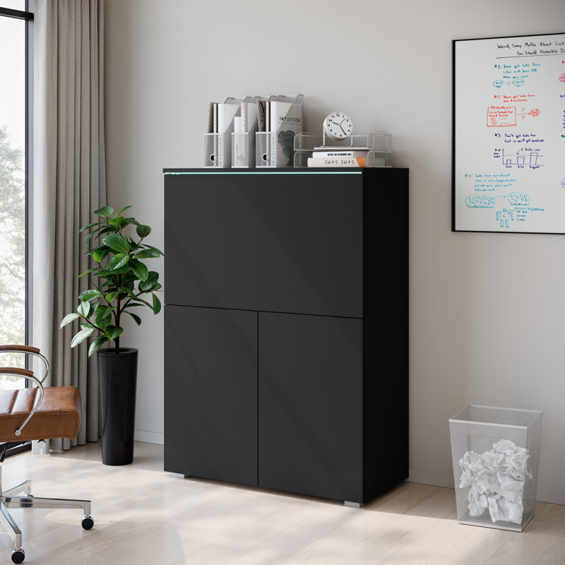Teije Storage Cabinet, Black