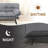 Convertible Futon Sofa Bed: Memory Foam Couch With Adjustable  Armrests & Backrest For Living Room, Office And Apartment - Easy Assembly-182955081