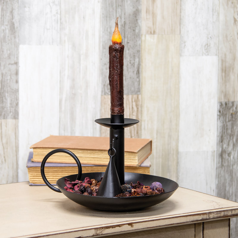 Porte-fuseau noir en métal avec renifleur