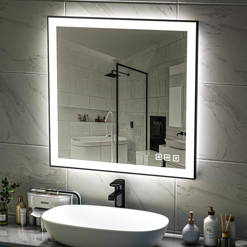 Aluminum Flat Mirror, 36" H x 36" W