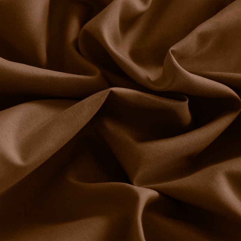Fitted Bed Sheet Only, 1800 Brushed Microfiber Deep Pocket Fitted Sheet - NTBAY, Queen Fitted Sheet, Brown