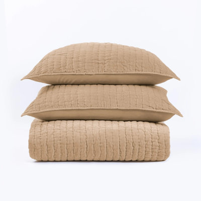 Evan Pillow Sham, Khaki, Dutch Euro