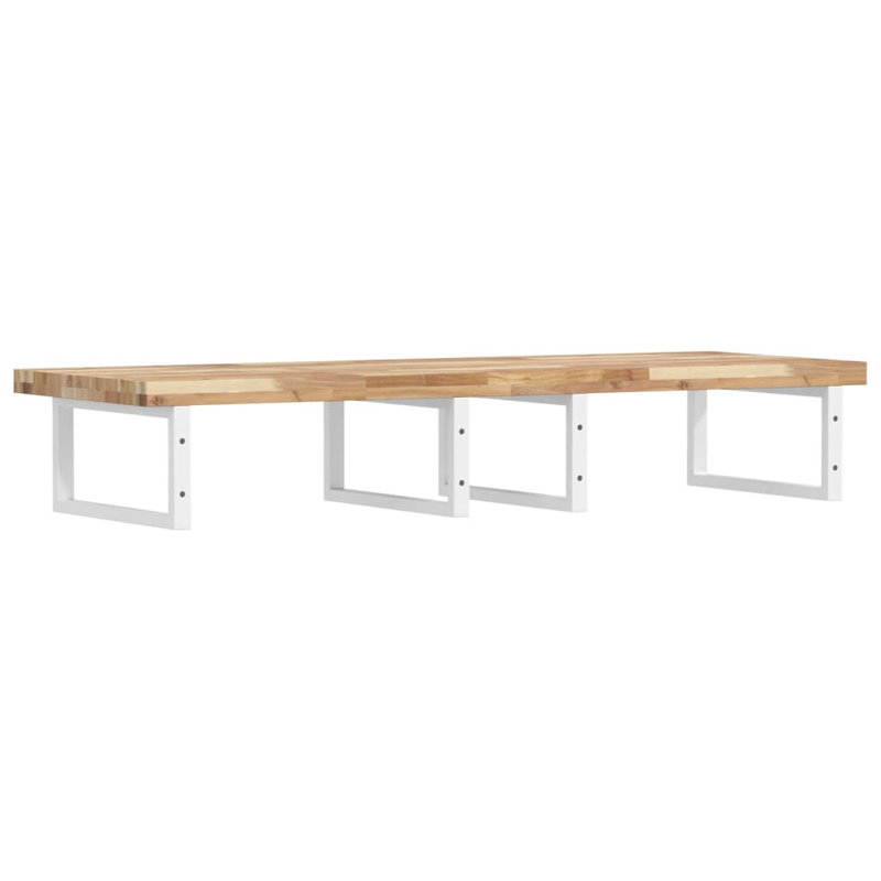 Braeton 120cm Solid Wood Bathroom Vanity Top, Acacia/White