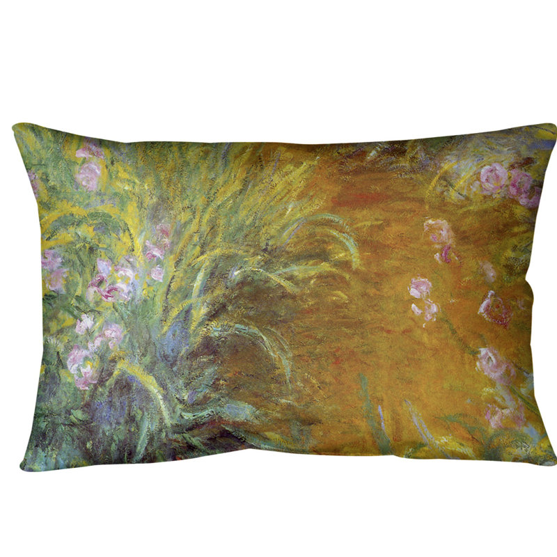 Coussin irises path through the, Duvet synthétique, 20 po x 14 po, Polyester filé