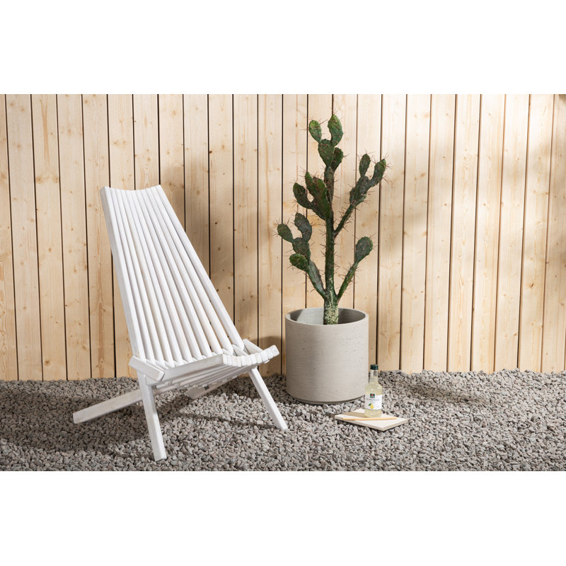 Stackable Outdoor Patio Dining Side Chair with Cushion, White