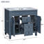 Meuble-lavabo 36 po avec lavabo supérieur-974234507