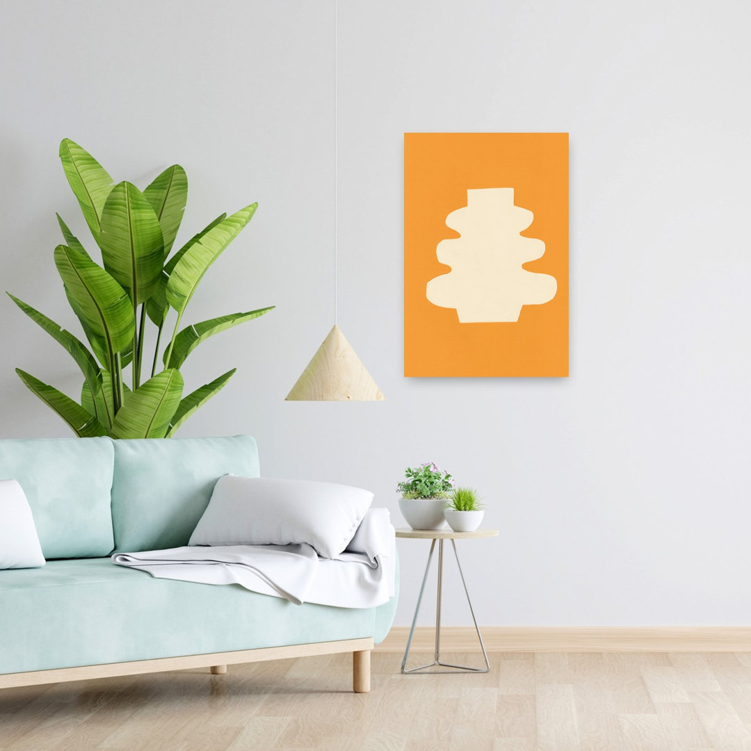 Modern Organic Shape Abstract Contemporary Geometric Wall Art Print