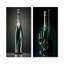 Prestiges profil vert champagne - ensemble de 2 reproductions d'art sur toile champagne-346893226-346893225